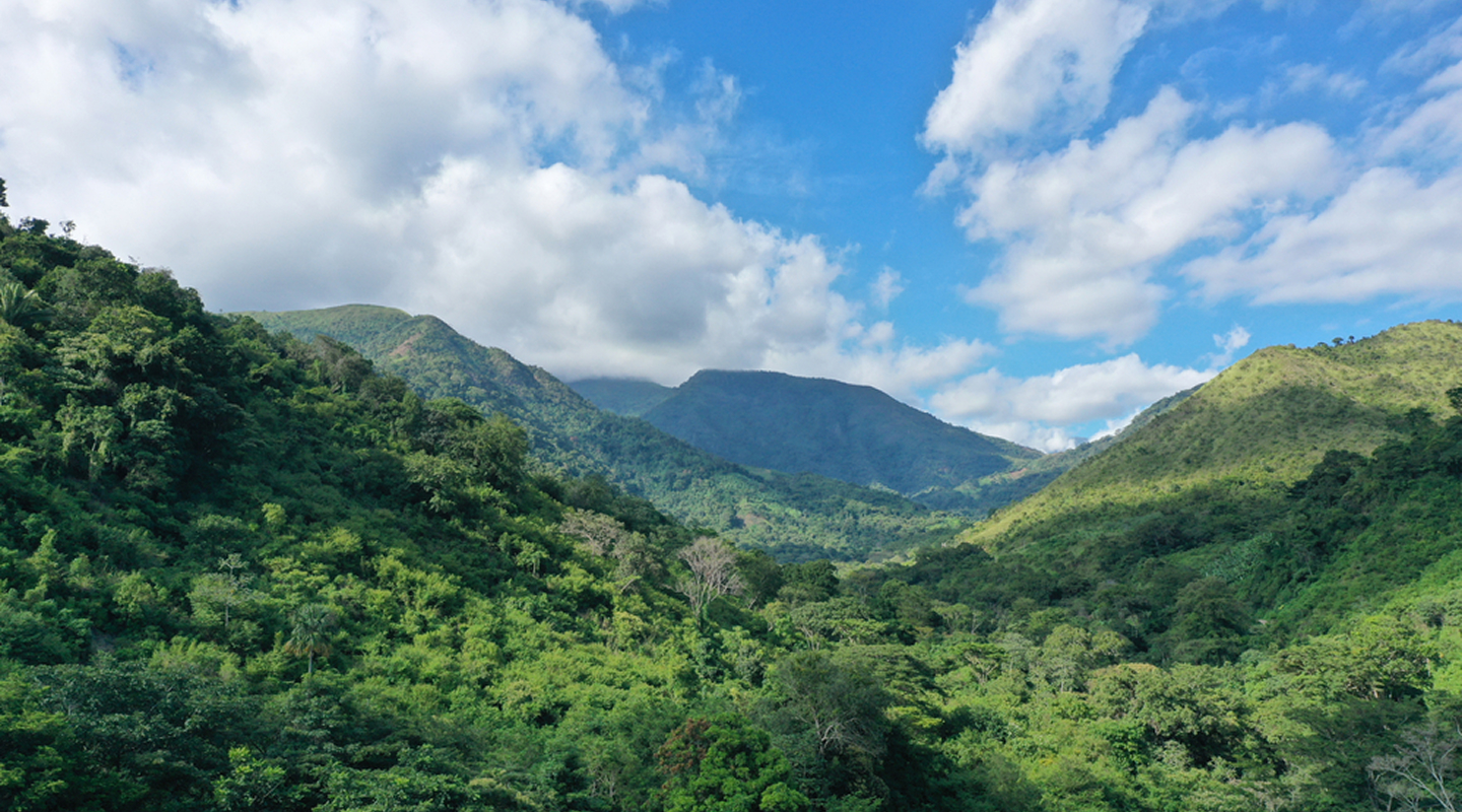 Mountain landscape of the Sierra Nevada de Santa Marta, Colombia